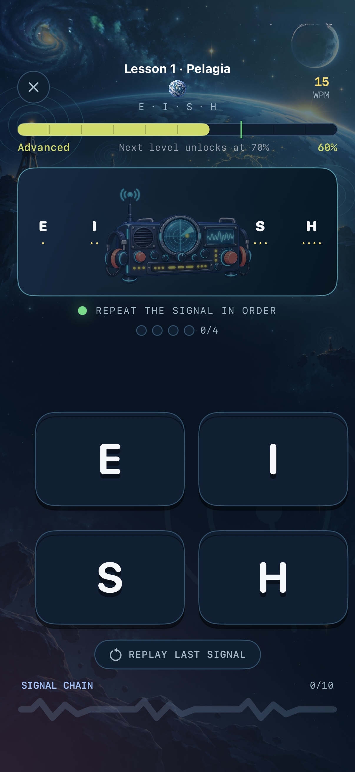 Morse Code Teacher practice